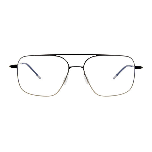 Eddie Optical / Black Gold Metal & Blue - Light Lens - Shade Files
